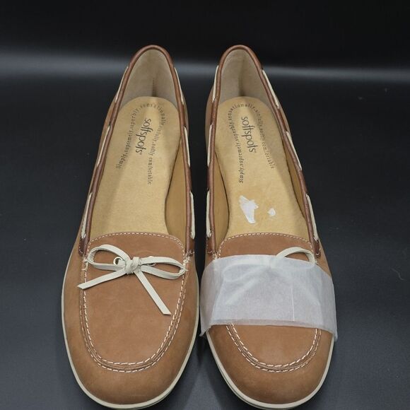 Softspots Ally Loafer Slip On Comfort Boat Shoe Leather Women's 11 CBKJ11 New - Picture 2 of 12